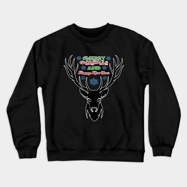 Merry Christmas 2023 Crewneck Sweatshirt by hamada_pop